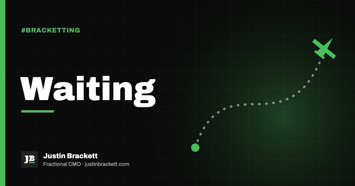 Waiting: artwork for a post by Justin Brackett