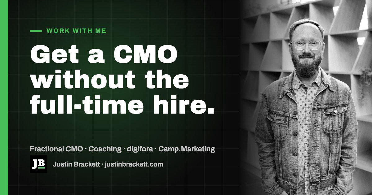 Justin Brackett, fractional CMO for churches, nonprofits and growth-stage companies