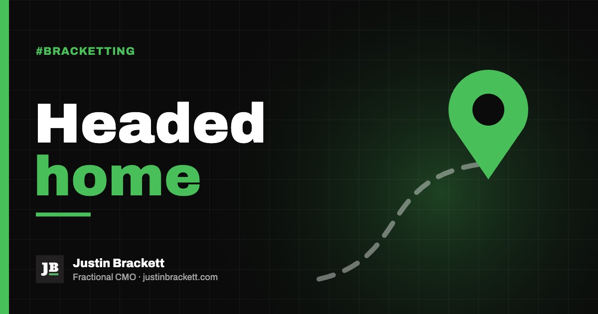 Headed home: artwork for a post by Justin Brackett